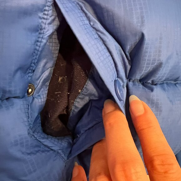 The North Face Kids 550 Goose Down Moondoggy Full Zip Jacket Reversible Coat L - Picture 5 of 8